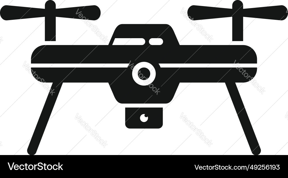 Aerial secure drone icon simple robot ai Aerial secure drone icon simple robot ai Vector Image