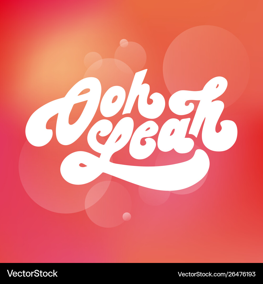 Oh ja Phrasen Text Brief mit Kalligraphie Oh ja Phrasen Text Brief mit Kalligraphie Vektorbild