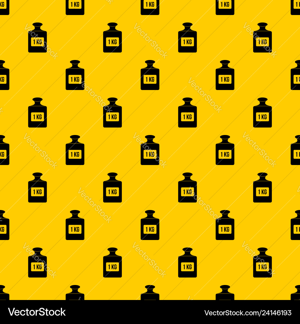 One kilogram weight pattern simple style One kilogram weight pattern simple style vector image