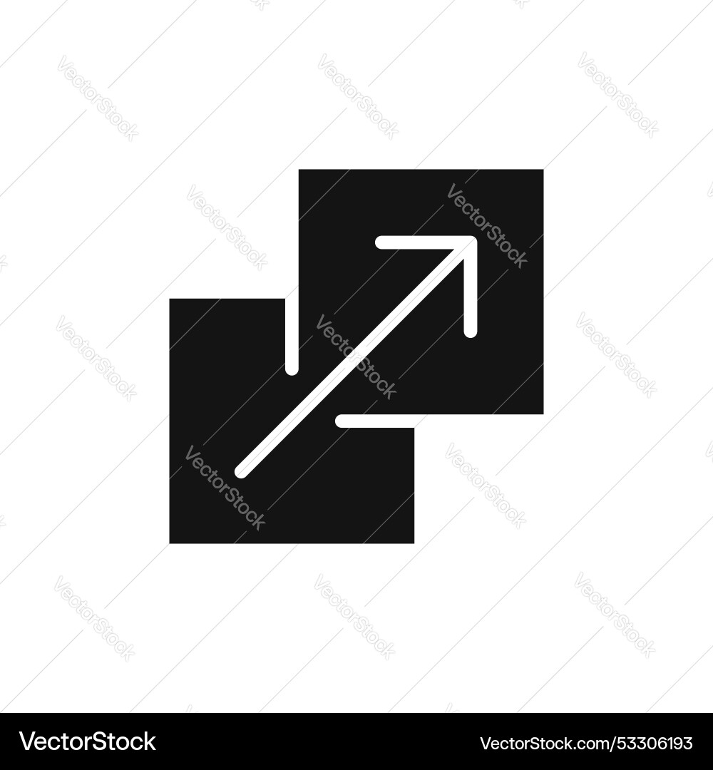 Resize icon set upscale streamline screen button Vector Image