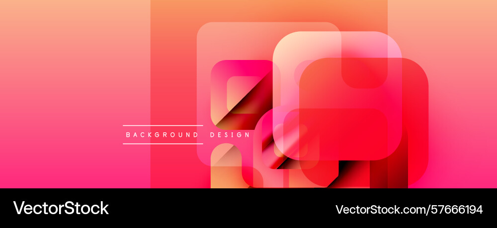 Abstract geometric shapes overlap creating vector image