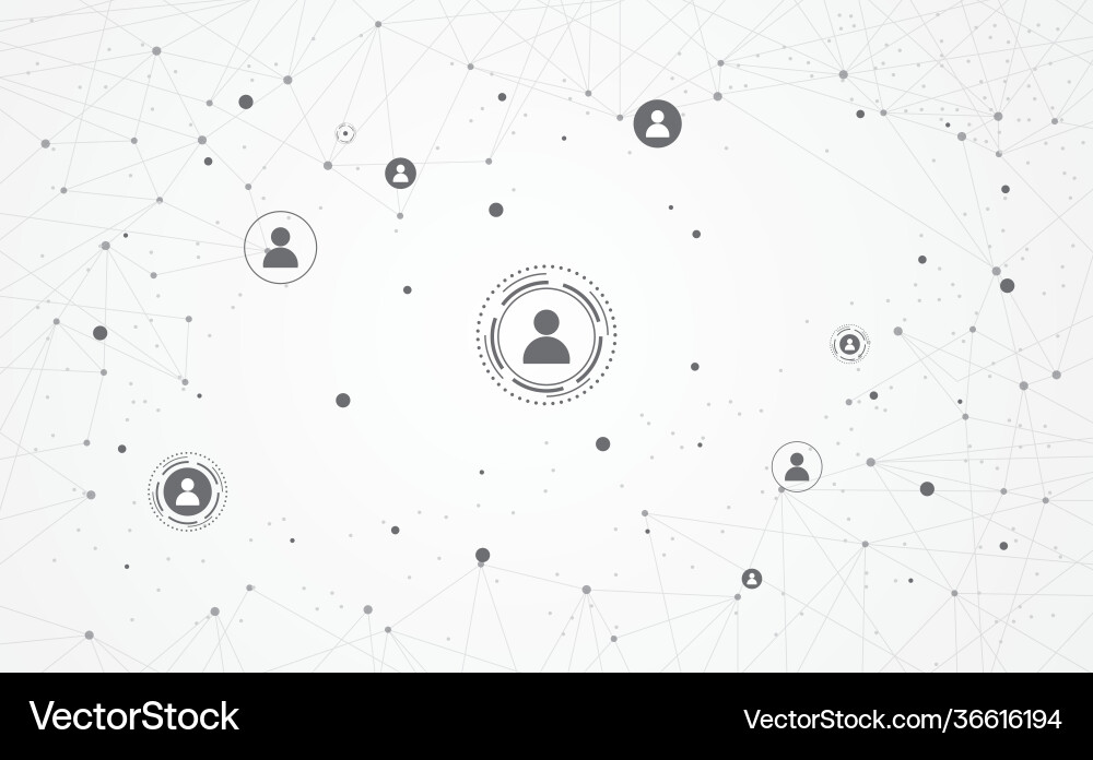 Connection abstract dot line triangle and points Connection abstract dot line triangle and points vector image
