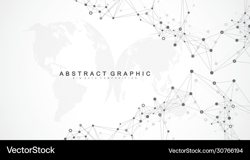 Geometric abstract background with connected line Geometric abstract background with connected line vector image
