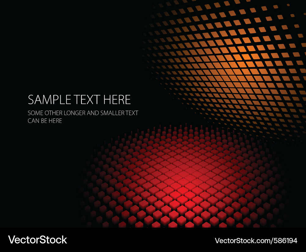 Red Dotted Abstract Background Vector Image