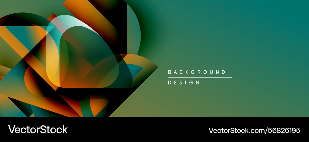 Abstract geometric shapes overlap creating Abstract geometric shapes overlap creating Vector Image