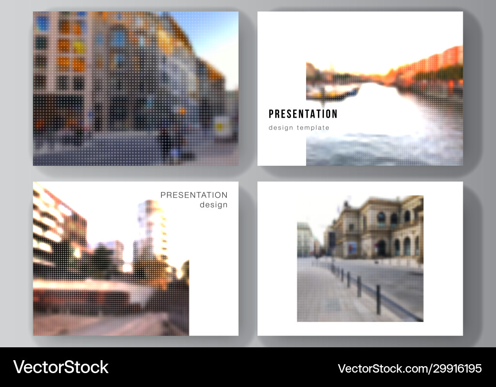 Layout presentation slides design vector image