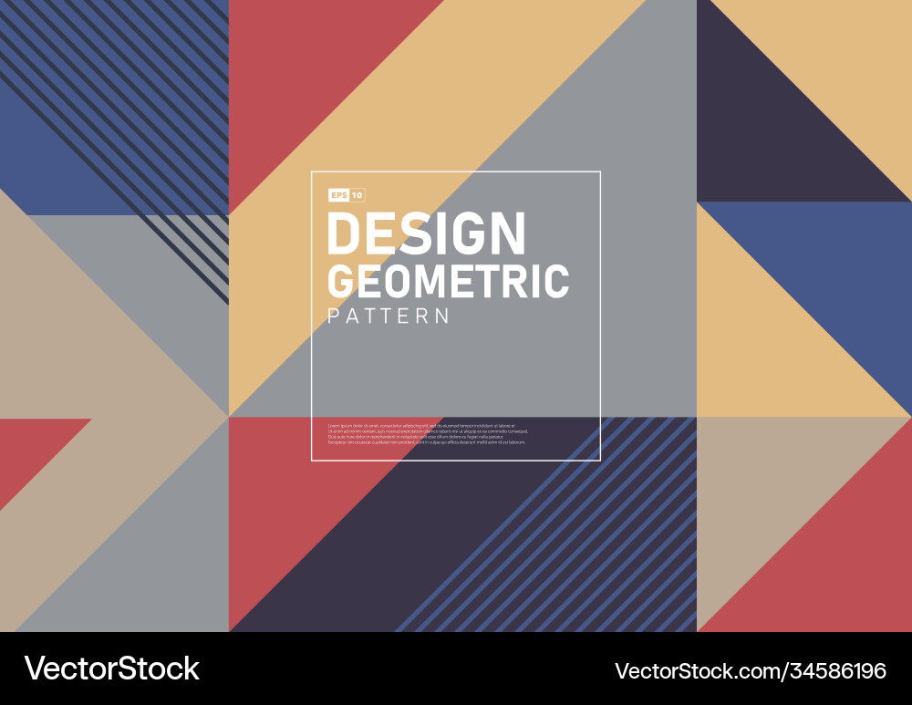 Abstract minimal colorful geometric pattern Abstract minimal colorful geometric pattern vector image
