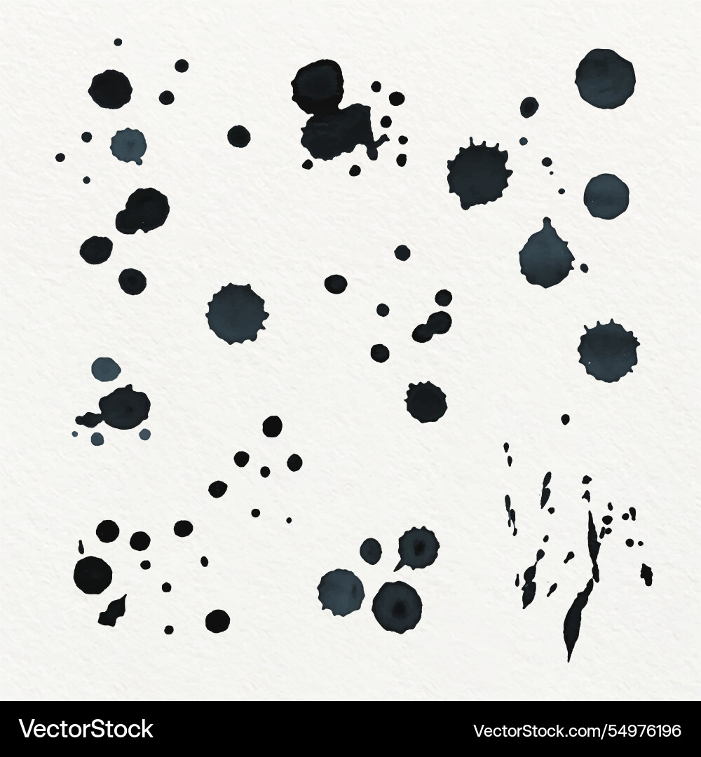 Flat design ink splash element Vector Image