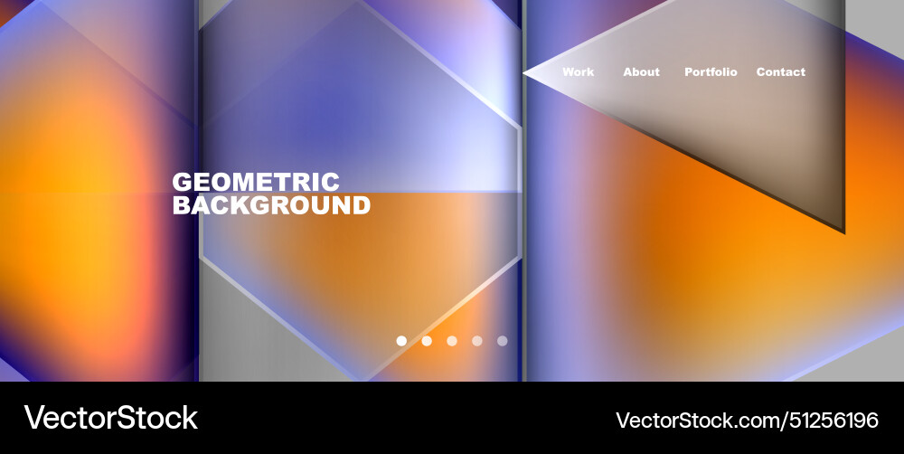 Gradient triangle geometric minimal wallpaper Vector Image
