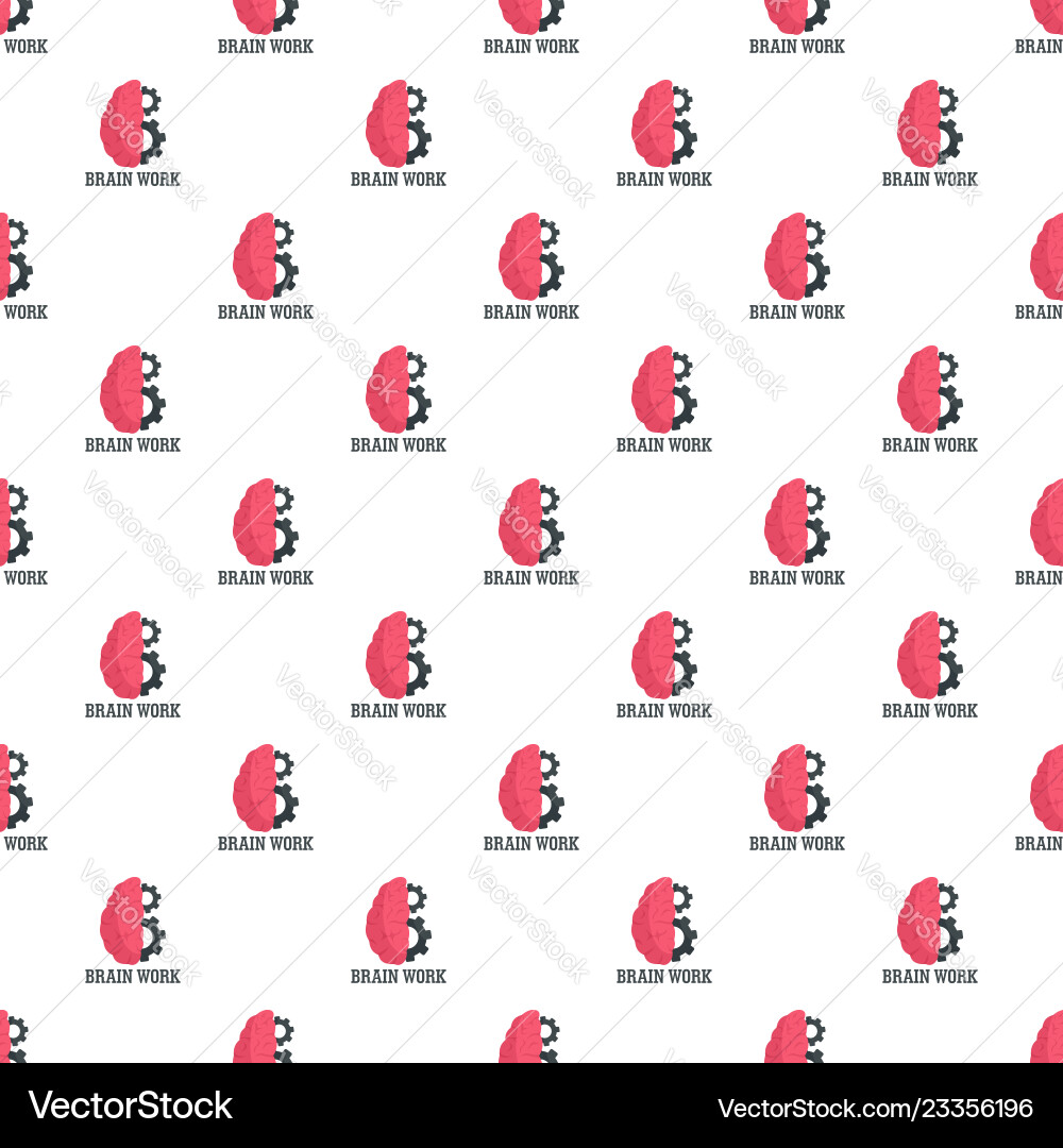 Hard brain work pattern seamless Hard brain work pattern seamless vector image