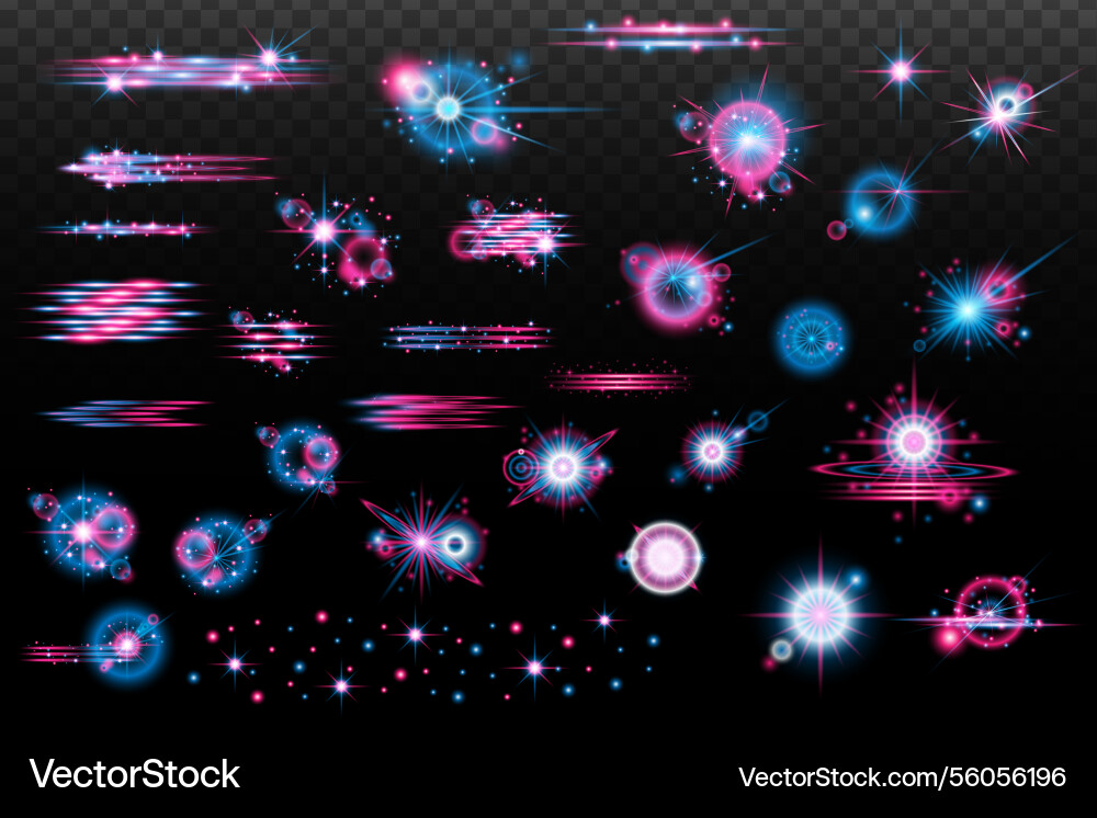 Light effect isolated flash tire explosion dust Vector Image