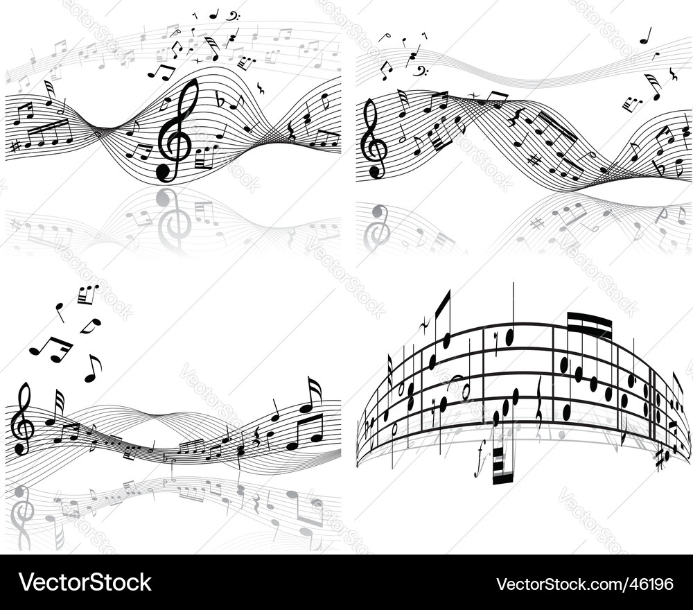 Musical Notation Patterns vector image