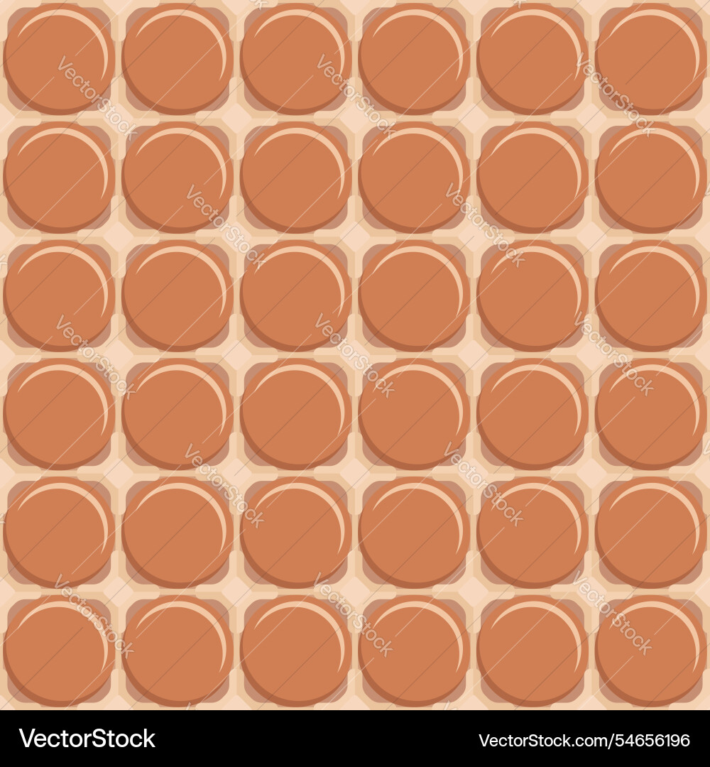 Seamless pattern with tray of eggs Seamless pattern with tray of eggs vector image