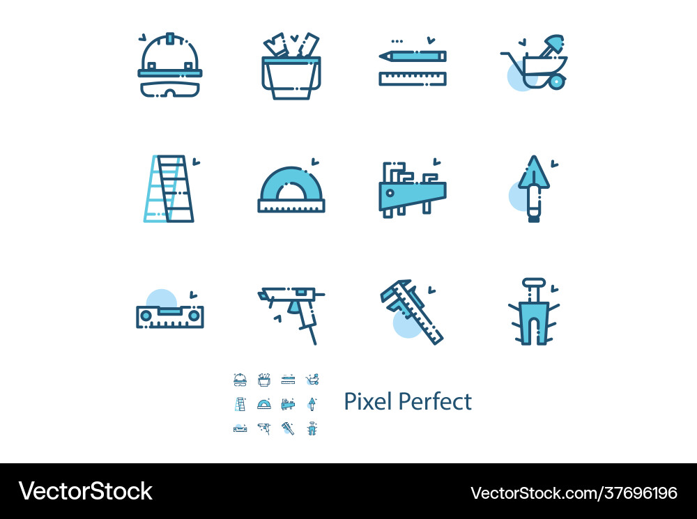 Simple set different tools Simple set different tools vector image