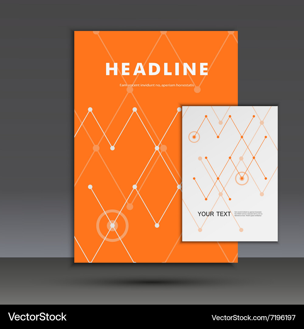 Abstract pattern of lines and circles title page Vector Image