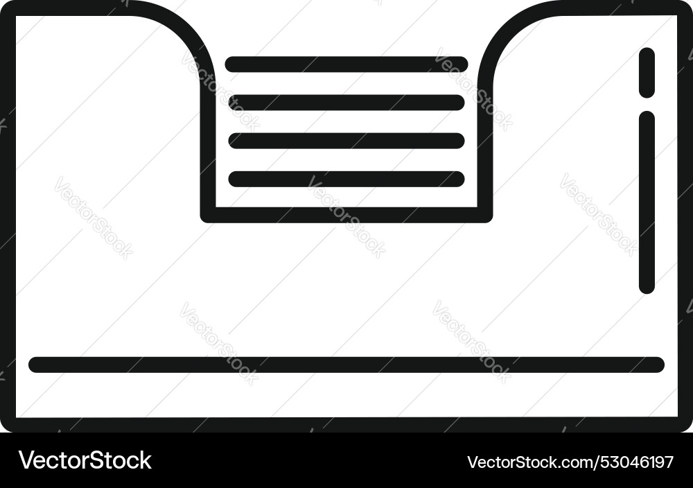 Archive box with index tabs for organizing Archive box with index tabs for organizing vector image