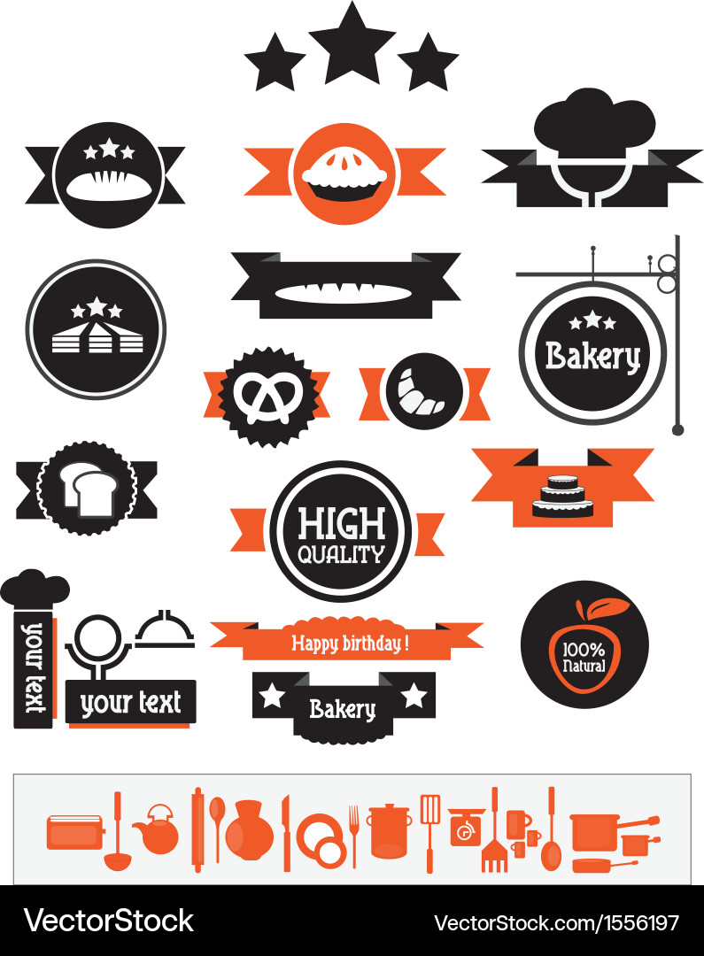 Bakery banners Royalty Free Vector Image - VectorStock