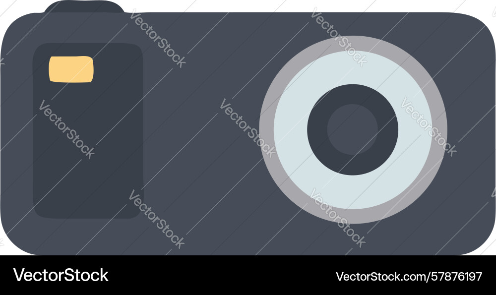 Digital camera device flat icon design generative Vector Image