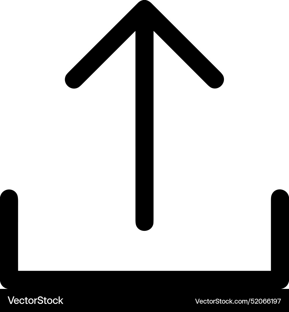 Upload outline icon symbol image Upload outline icon symbol image Vector Image