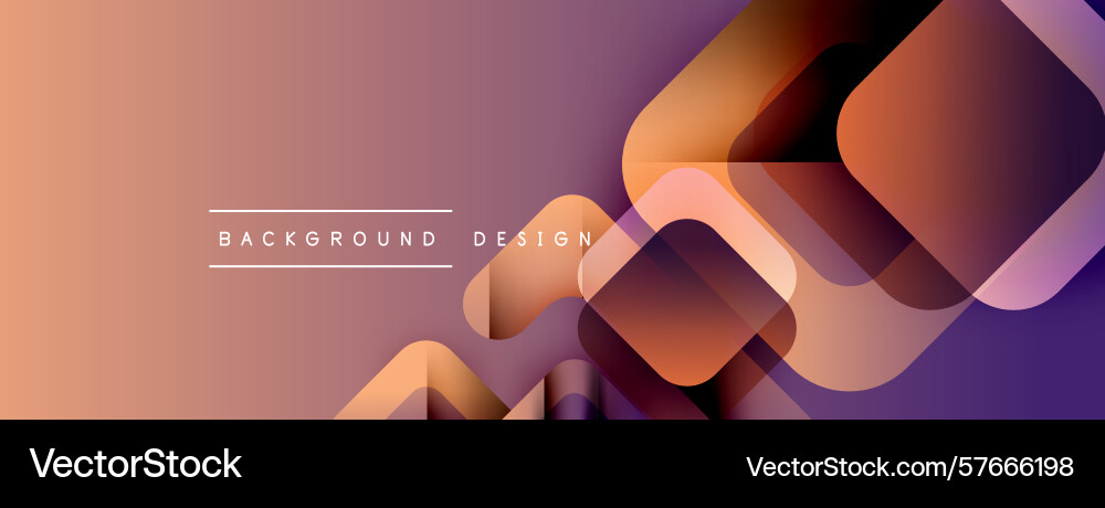 Abstract geometric shapes overlap creating Vector Image