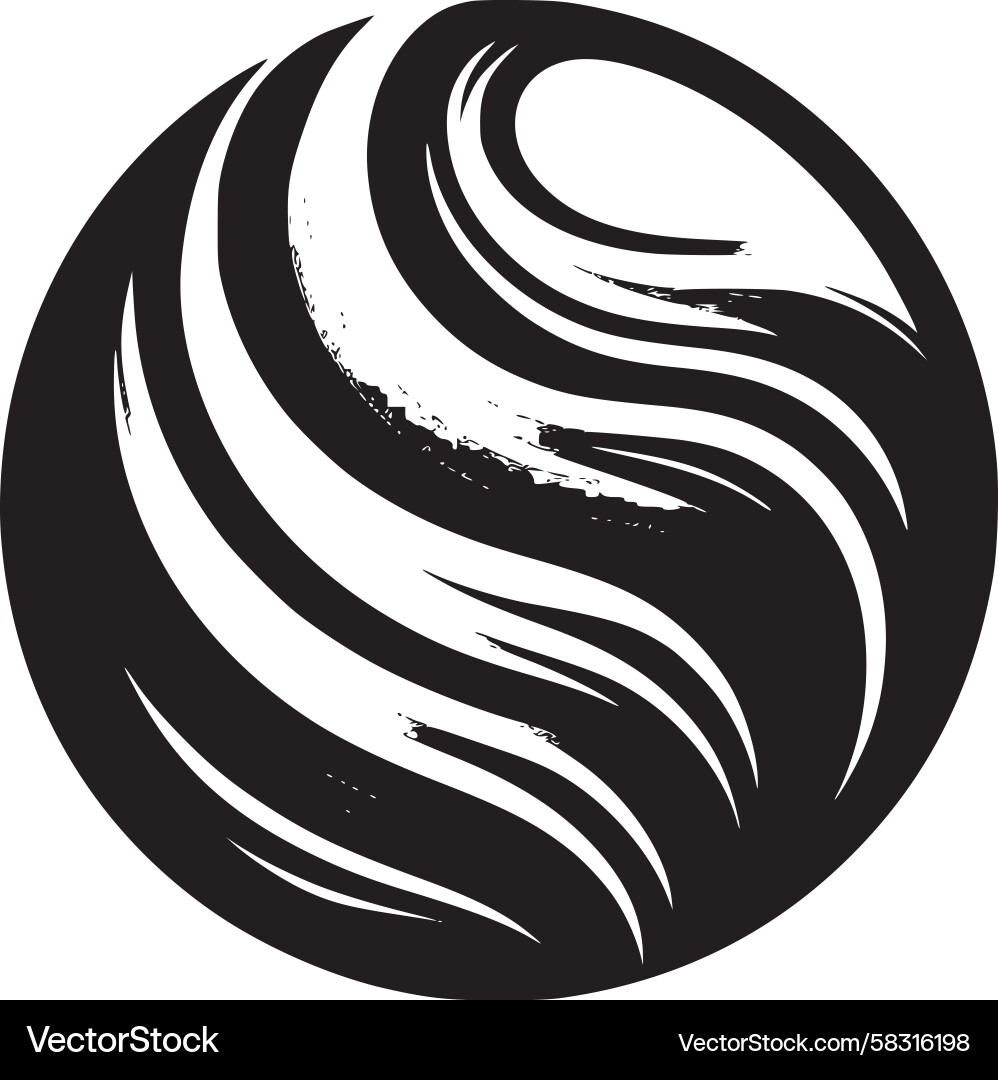 Dynamic Circular Swirl Pattern Vector Image