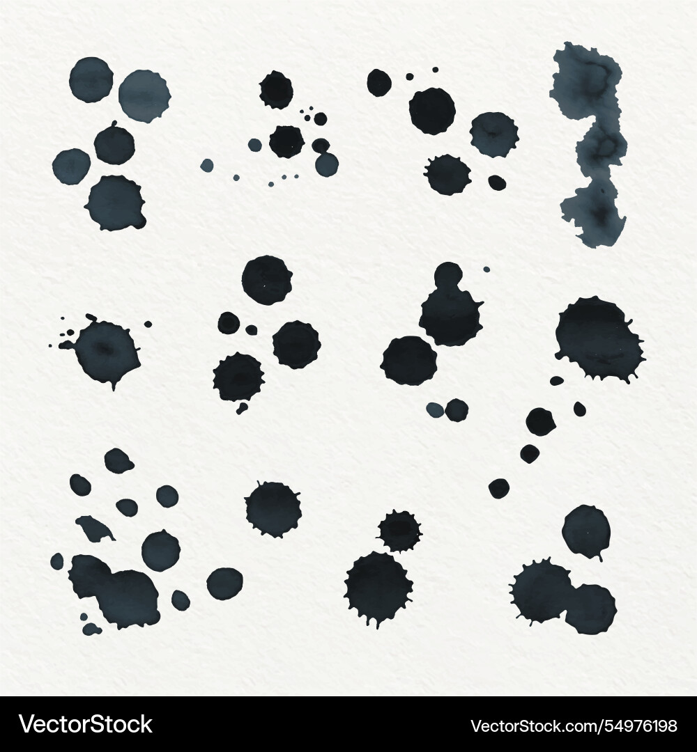 Flat design ink splash element Vector Image
