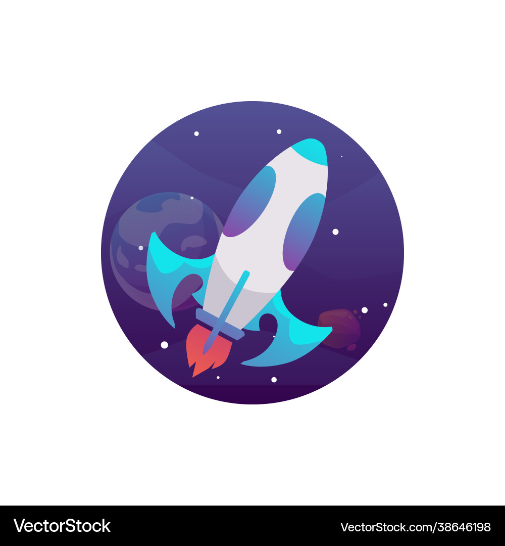 Unidentified spaceship rocket using alien science Unidentified spaceship rocket using alien science vector image