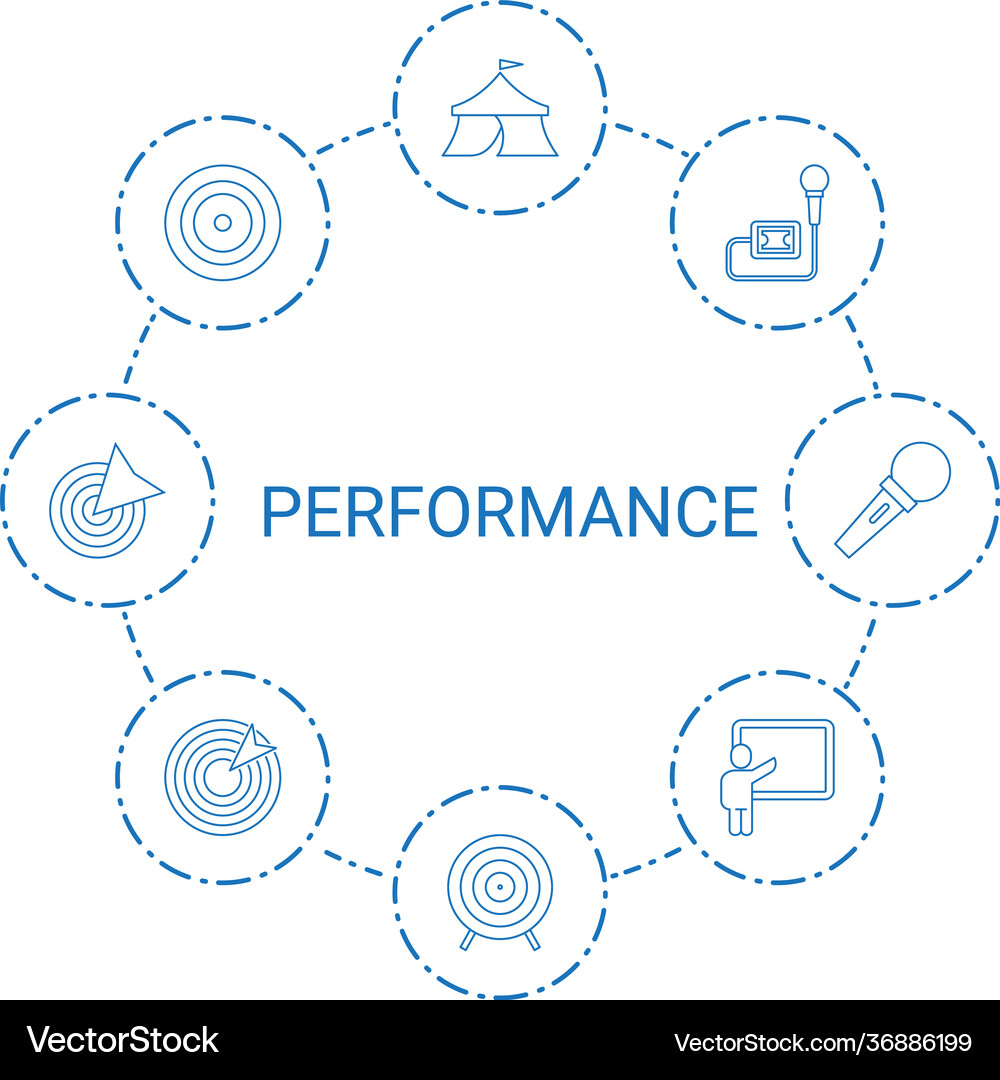 8 performance icons (36886199) – Free Vector | VectorStock