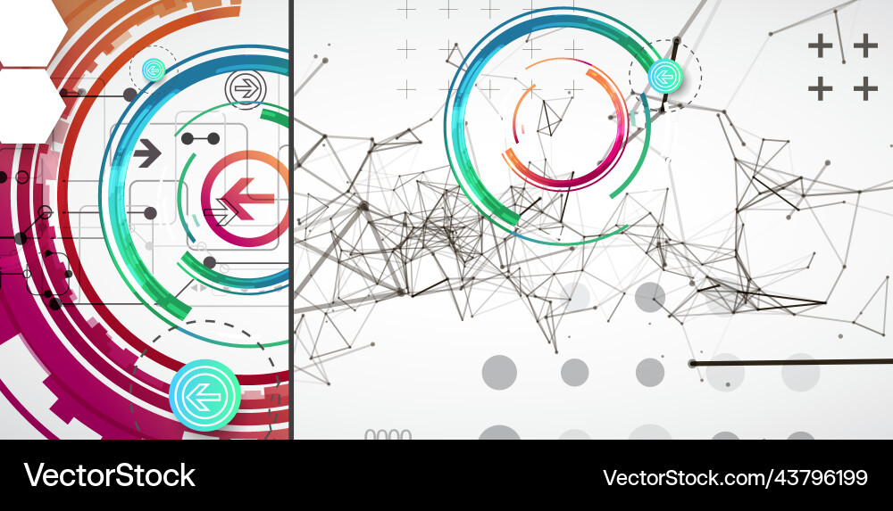 Abstract background on technological vector image
