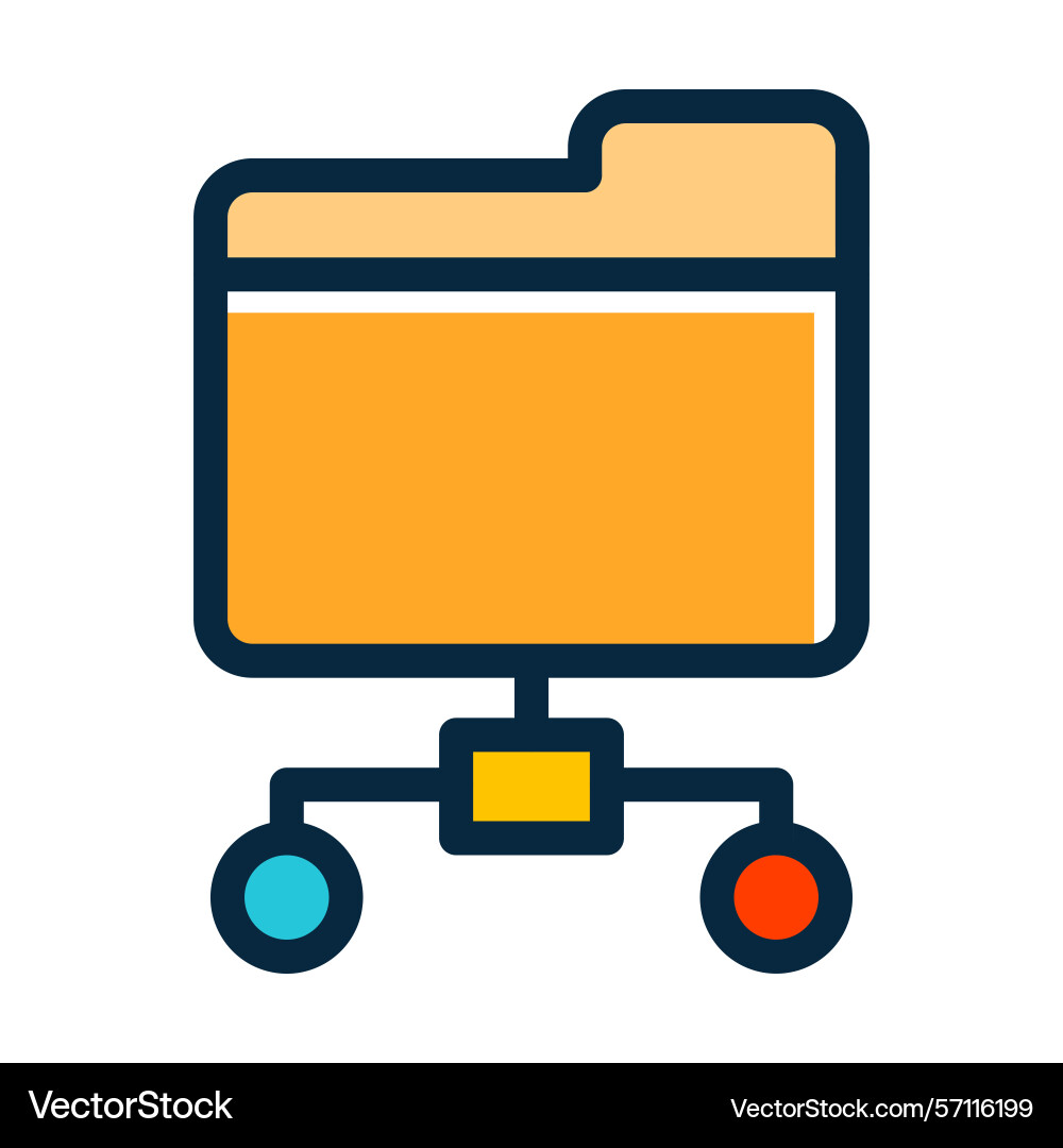 Algorithm thick line filled dark colors icons vector image