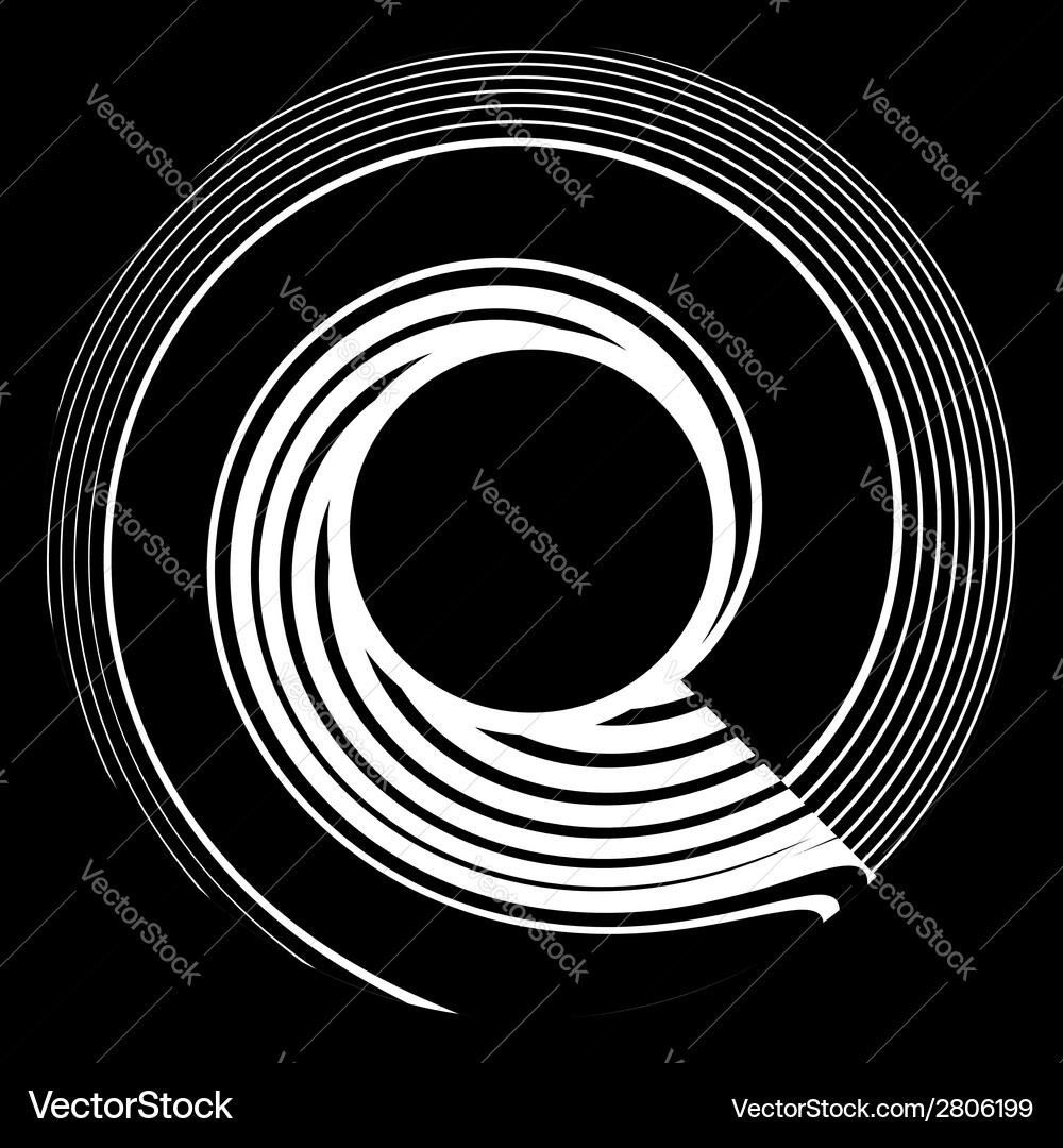 Dynamic Rotation Swirl Vector Image