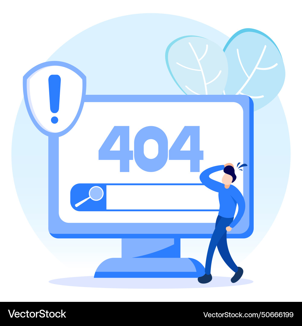 Graphic Cartoon Charakter von 404 Netzwerk Graphic Cartoon Charakter von 404 Netzwerk vektorbild