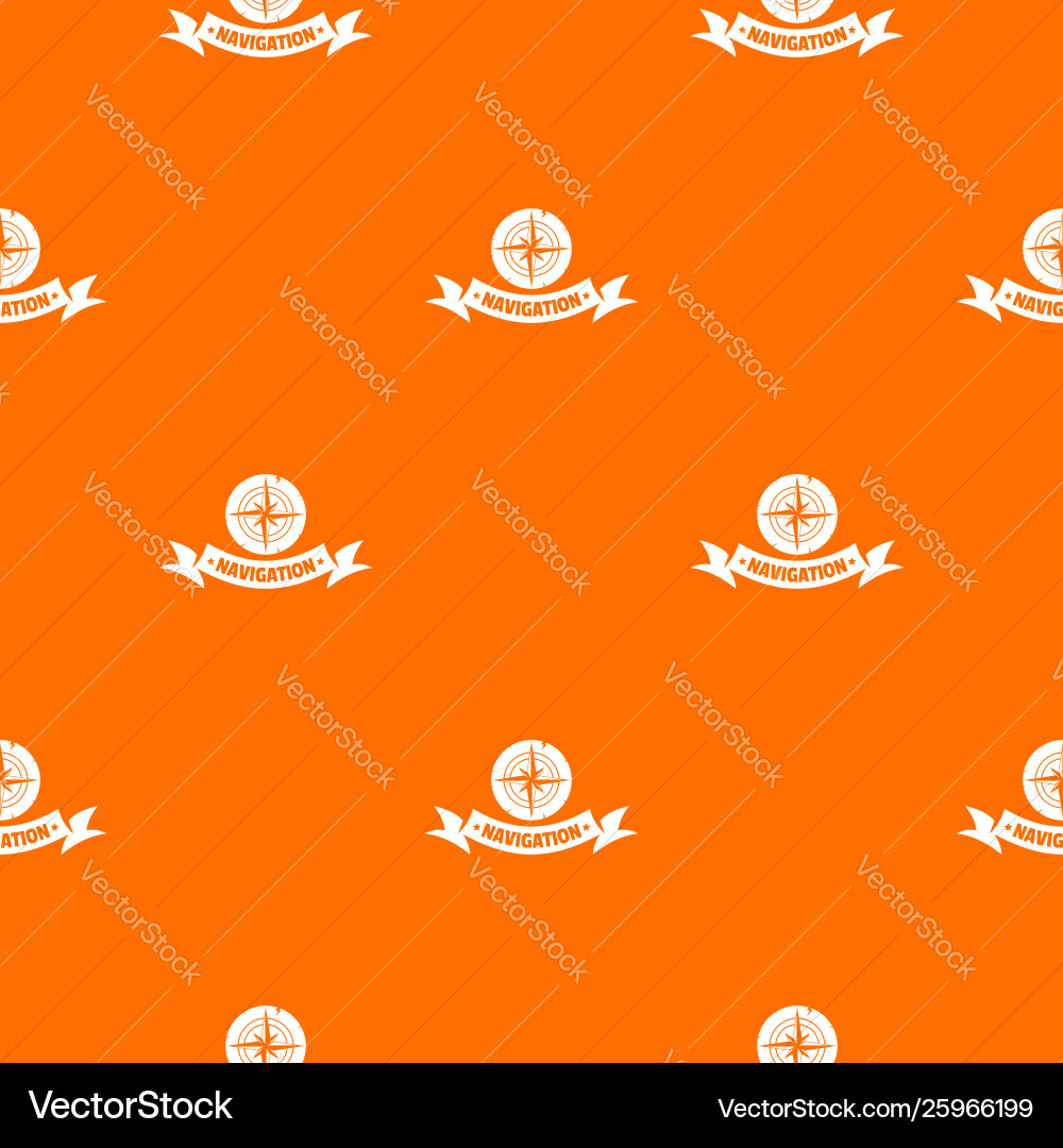 Navigation pattern orange Navigation pattern orange vector image
