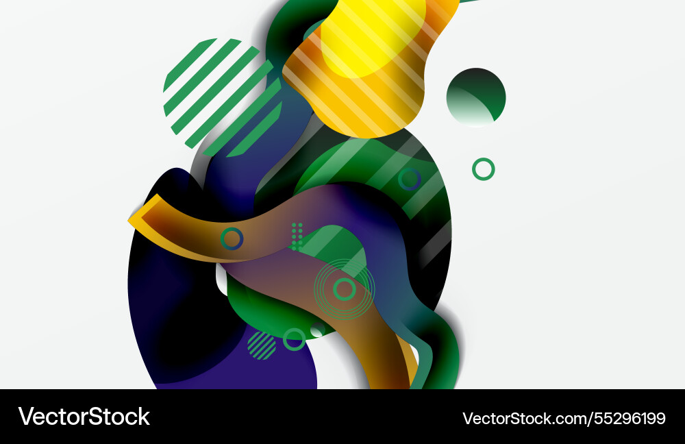 Vibrant abstract background overlapping shapes Vibrant abstract background overlapping shapes vector image
