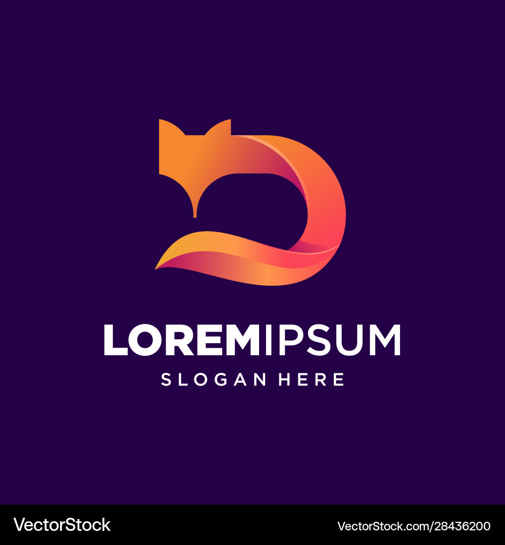 Fox Logo - Creative Animal Icon Vector Image
