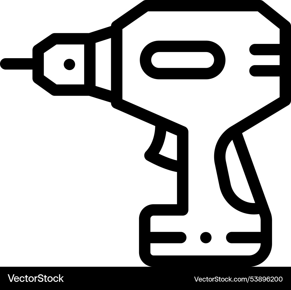 Hammer game icon thin linear style design Hammer game icon thin linear style design vector image