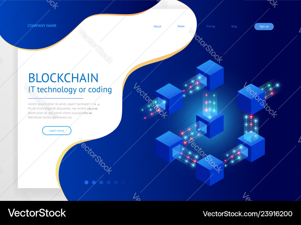 Isometrisches Konzept der Quantenrechner Blockchain Isometrisches Konzept der Quantenrechner Blockchain vektorbild