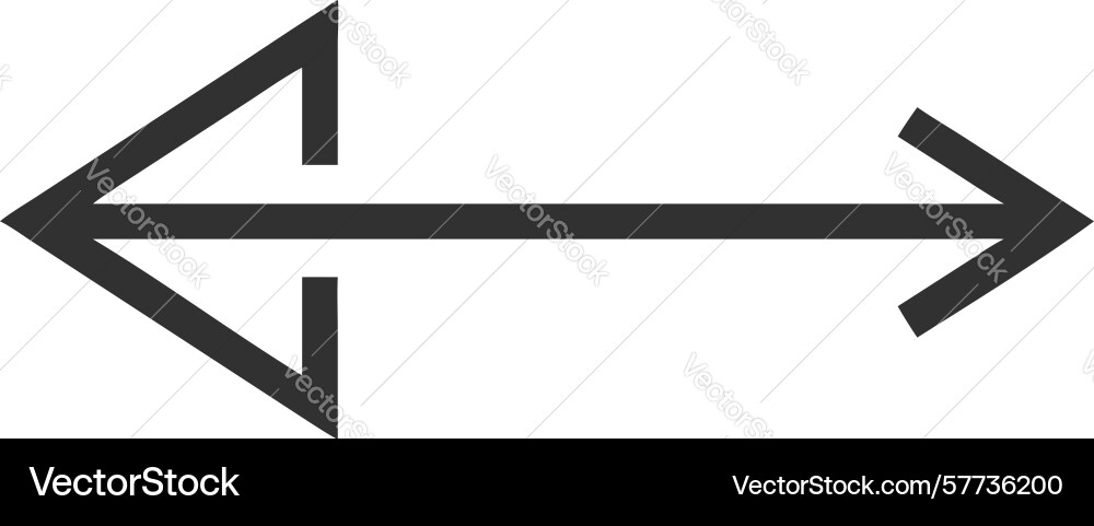 Left-right arrow icon direction navigation vector image