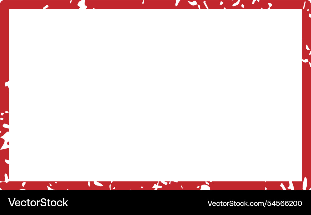 Red grunge rectangular frame border with copy Red grunge rectangular frame border with copy vector image