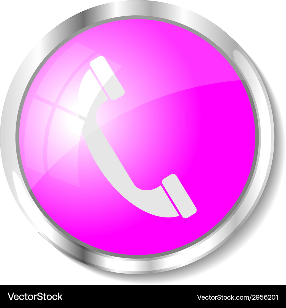Pink web button Vector Image