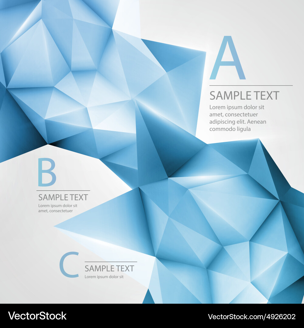 Abstract background with triangle Vector Image