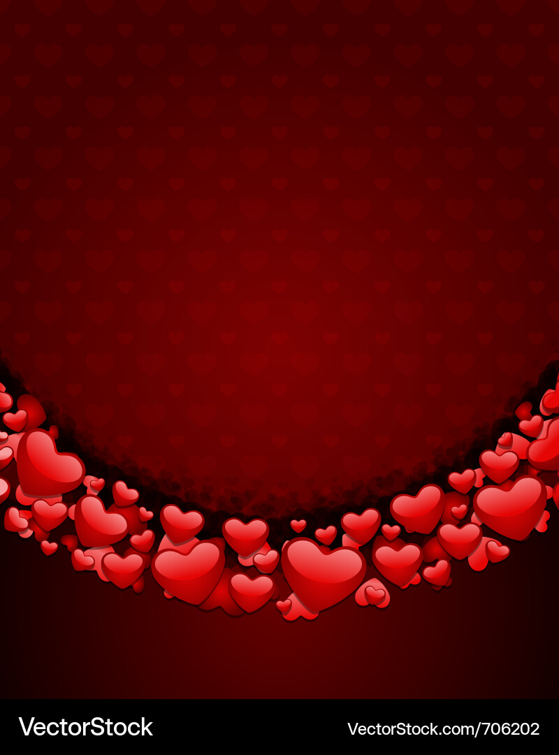 Background with hearts Vector Image