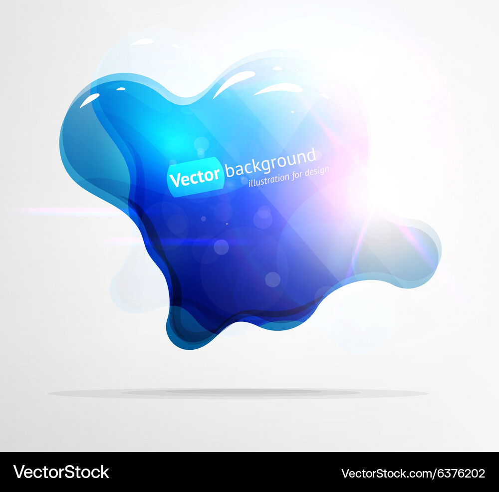 Blue blob background Vector Image