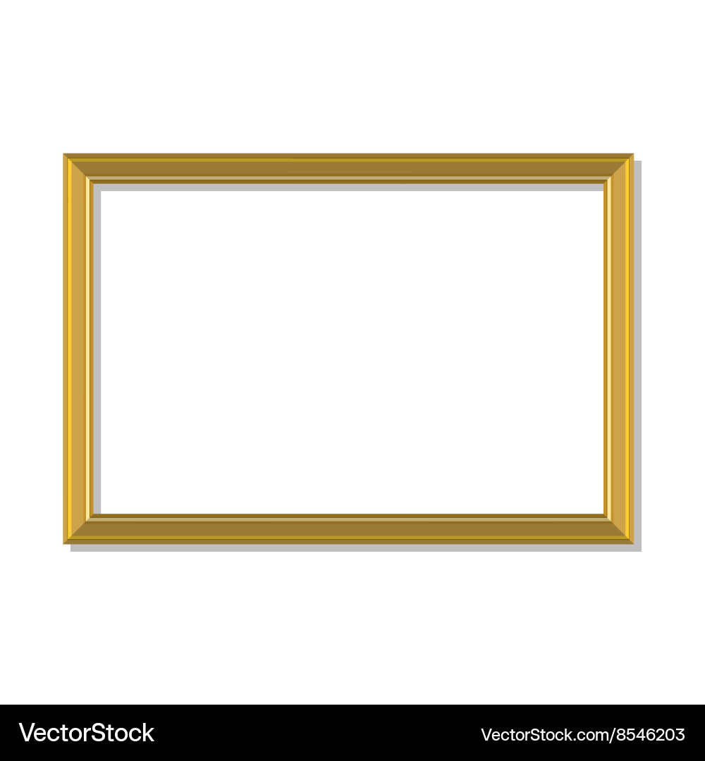 Gold frame Royalty Free Vector Image - VectorStock