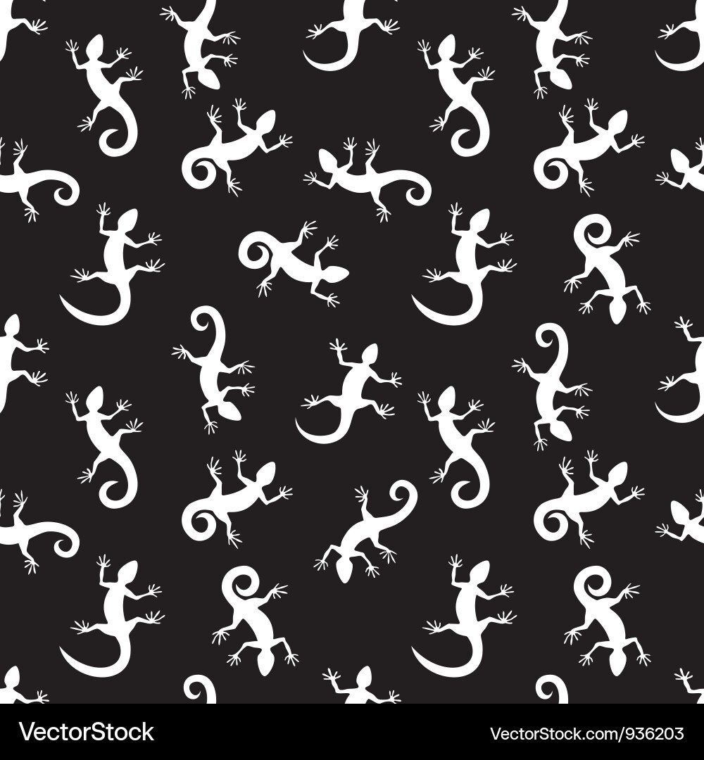 Lizard Pattern - Seamless Repeat Vector Image