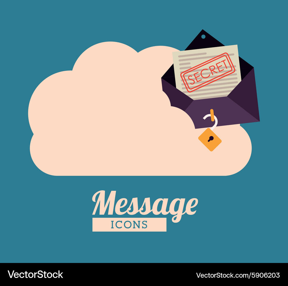 Message design Vector Image