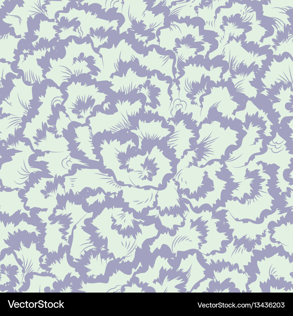 Mint Green Floral Pattern Vector Image