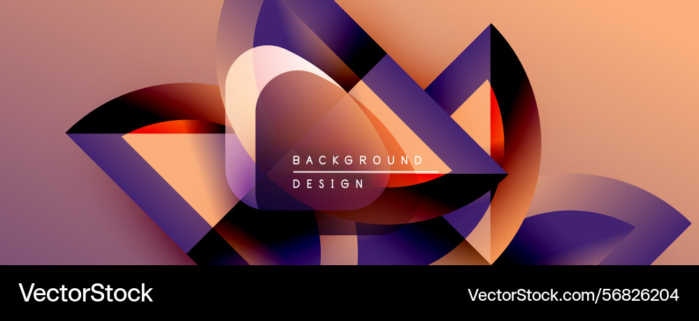 Abstract geometric shapes overlap creating Abstract geometric shapes overlap creating vector image