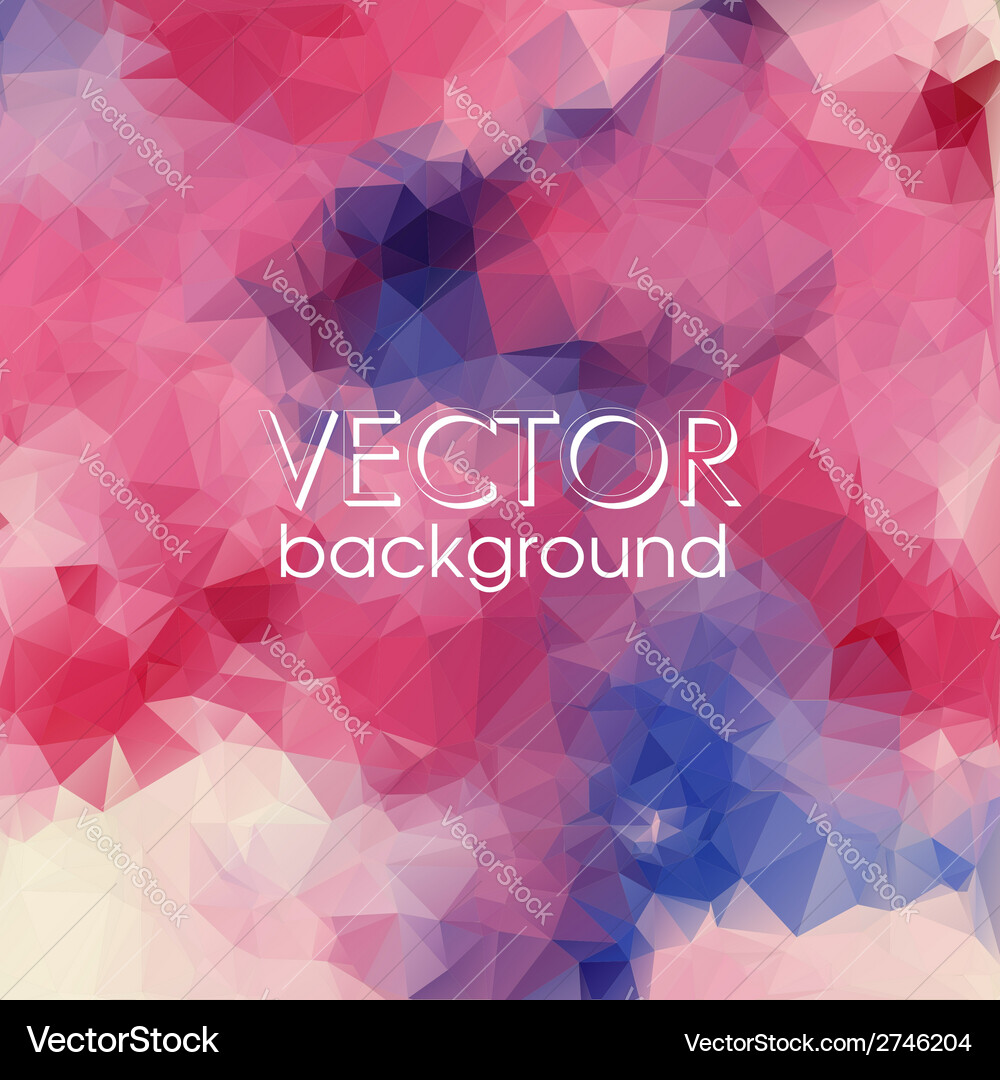 Colorful abstract background with triangles Vector Image