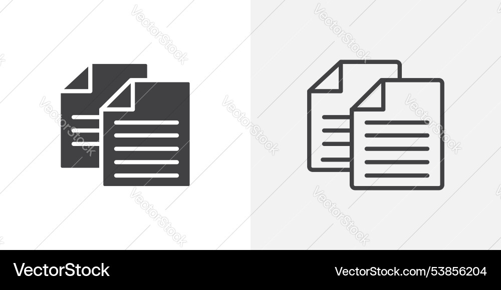 Copy icon set Royalty Free Vector Image - VectorStock